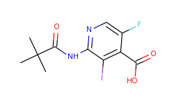 5-fluoro-3-iodo-2-pivalamidoisonicotinic acid