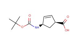 (1s,4r)-4-(tert-butoxycarbonylamino)cyclopent-2-enecarboxylic acid