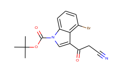 1-boc-4-bromo-3-cyanoacetylindole