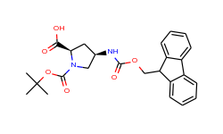 (2r,4r)-4-(((9h-fluoren-9-yl)methoxy)carbonylamino)-1-(tert-butoxycarbonyl)pyrrolidine-2-carboxylic