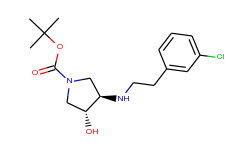 tert-butyl (3r,4r)-3-{[2-(3-chlorophenyl)ethyl]-amino}-4-hydroxypyrrolidine-1-carboxylate