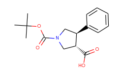 (3s,4r)-1-(tert-butoxycarbonyl)-4-phenylpyrrolidine-3-carboxylic acid