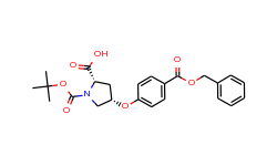 (2s,4s)-4-{4-[(benzyloxy)carbonyl]phenoxy}-1-(tert-butoxycarbonyl)-2-pyrrolidinecarboxylic acid