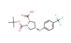 (2s,4s)-1-(tert-butoxycarbonyl)-4-[4-(trifluoro-methyl)phenoxy]-2-pyrrolidinecarboxylic acid