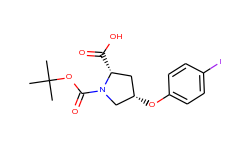 (2s,4s)-1-(tert-butoxycarbonyl)-4-(4-iodophenoxy)-2-pyrrolidinecarboxylic acid