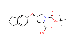 (2s,4s)-1-(tert-butoxycarbonyl)-4-(2,3-dihydro-1h-inden-5-yloxy)-2-pyrrolidinecarboxylic acid