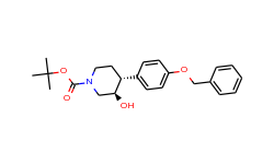 (4r)-tert-butyl4-(4-(benzyloxy)phenyl)-3-hydroxypiperidine-1-carboxylate
