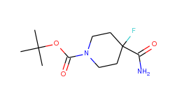 tert-butyl 4-carbamoyl-4-fluoropiperidine-1-carboxylate