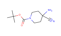 tert-butyl 4-amino-4-cyanotetrahydro-1(2h)-pyridinecarboxylate