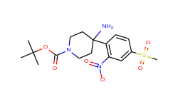 1-boc-4-[4-(methylsulfonyl)-2-nitrophenyl]-piperidin-4-amine