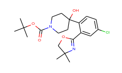tert-butyl 4-(4-chloro-2-(4,4-dimethyl-4,5-dihydrooxazol-2-yl)phenyl)-4-hydroxypiperidine-1-carboxyl