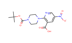 2-[4-(tert-butoxycarbonyl)piperazino]-5-nitronicotinic acid
