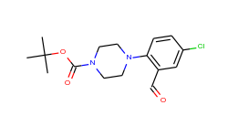 tert-butyl 4-(4-chloro-2-formylphenyl)tetrahydro-1(2h)-pyrazinecarboxylate