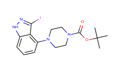 1-boc-4-(3-iodo-1h-indazol-4-yl)piperazine