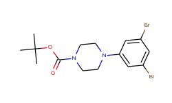 1-(4-boc-piperazino)-3,5-dibromobenzene