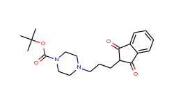 4-[3-(1,3-dioxo-indan-2-yl)-propyl]-piperazine-1-carboxylic acid tert-butyl ester