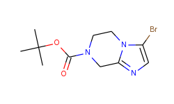 tert-butyl 3-bromo-5,6-dihydroimidazo[1,2-a]pyrazine-7(8h)-carboxylate