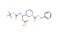 3-(1-tert-butoxycarbonylamino-2-carboxy-ethyl)-piperidine-1-carboxylic acid benzyl ester