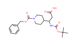 4-(1-tert-butoxycarbonylamino-2-carboxy-ethyl)-piperidine-1-carboxylic acid benzyl ester