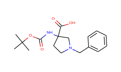 1-benzyl-3-(tert-butoxycarbonylamino)pyrrolidine-3-carboxylic acid