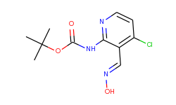 (e)-tert-butyl 4-chloro-3-((hydroxyimino)methyl)-pyridin-2-ylcarbamate