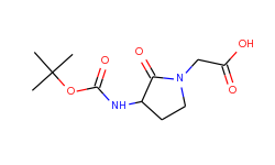 2-(3-(tert-butoxycarbonylamino)-2-oxopyrrolidin-1-yl)acetic acid