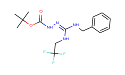 n-[1-benzylamino-1-(2,2,2-trifluoroethylamino)met hylidene]hydrazinecarboxylic acid tert-butyl ester