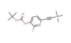 tert-butyl 2-iodo-6-((trimethylsilyl)ethynyl)-pyridin-3-yl carbonate