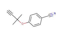 4-[(1,1-dimethylprop-2-ynyl)oxy]benzonitrile