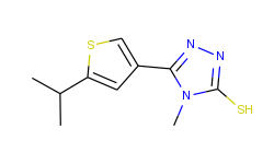 5-(5-isopropylthien-3-yl)-4-methyl-4h-1,2,4-triazole-3-thiol