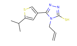 4-allyl-5-(5-isopropylthien-3-yl)-4h-1,2,4-triazole-3-thiol