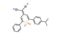 propanedinitrile,2-[2-[4-(1-methylethyl)phenyl]-1,1-dioxido-6-phenyl-4h-thiopyran-4-ylidene]-