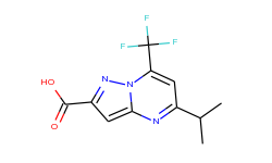 5-isopropyl-7-trifluoromethyl-pyrazolo-[1,5-a]pyrimidine-2-carboxylic acid