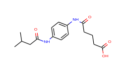 5-{4-[(3-methylbutanoyl)amino]anilino}-5-oxopentanoic acid
