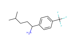 (s)-4-methyl-1-(4-(trifluoromethyl)phenyl)pentan-1-amine