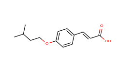 (2e)-3-[4-(3-methylbutoxy)phenyl]acrylic acid