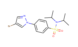 n,n-diisopropyl 4-(4-bromopyrazol-1-yl)benzenesulfonamide
