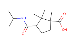 3-isopropylcarbamoyl-1,2,2-trimethyl-cyclopentanecarboxylic acid