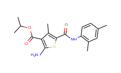 isopropyl 2-amino-5-{[(2,4-dimethylphenyl)amino]-carbonyl}-4-methylthiophene-3-carboxylate