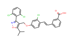 (e)-3-(2-chloro-4-((3-(2,6-dichlorophenyl)-5-isopropylisoxazol-4-yl)methoxy)styryl)benzoic acid