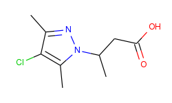 3-(4-chloro-3,5-dimethyl-pyrazol-1-yl)-butyric acid