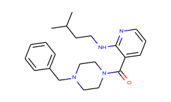 (4-benzylpiperazin-1-yl)-[2-(3-methylbutylamino)pyridin-3-yl]methanone