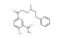 2-Hydroxy-5-(((1-methyl-3-phenylpropyl)amino)acetyl)benzamide