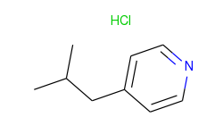 4-(2-methylpropyl)pyridine;hydrochloride