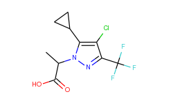 2-[4-chloro-5-cyclopropyl-3-(trifluoromethyl)-1h-pyrazol-1-yl]propanoic acid