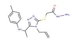 2-[(4-allyl-5-{1-[(4-methylphenyl)amino]ethyl}-4h-1,2,4-triazol-3-yl)thio]acetohydrazide