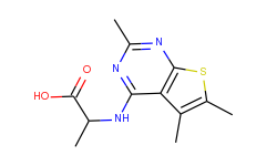 2-(2,5,6-trimethyl-thieno[2,3-d]pyrimidin-4-ylamino)-propionic acid