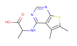 2-(5,6-dimethyl-thieno[2,3-d]pyrimidin-4-ylamino)-propionic acid