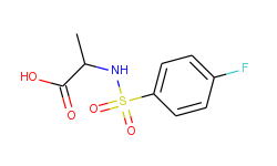 2-{[(4-fluorophenyl)sulfonyl]amino}propanoic acid