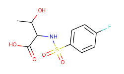 2-(4-fluoro-benzenesulfonylamino)-3-hydroxybutyric acid